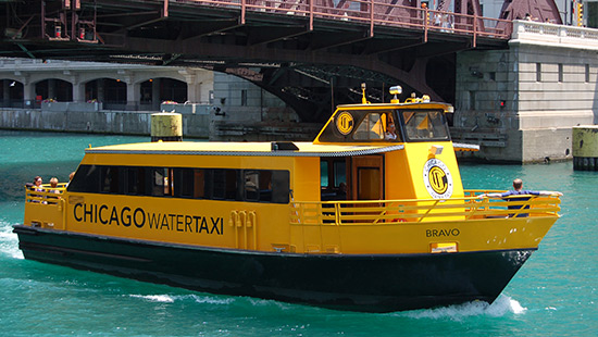 A photo of the Chicago Water Taxi