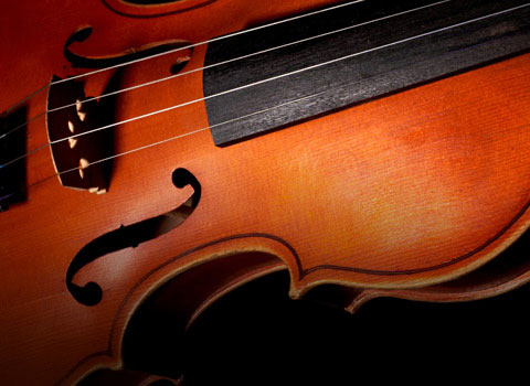 Up Close image of strings on an instrument