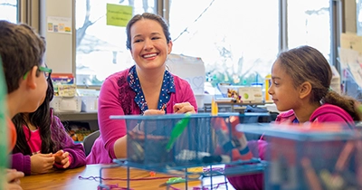 Teacher in a classroom