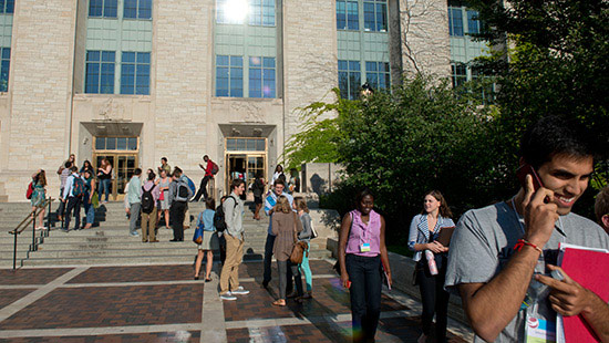 Picture of students outside of Tech