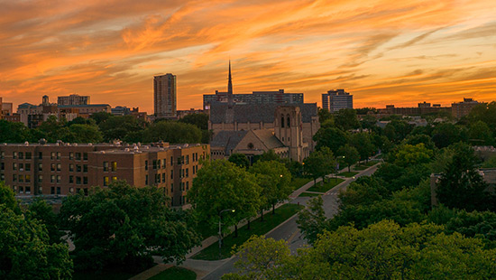 Picture of downtown Evanston