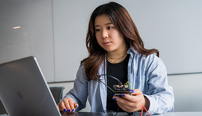 student updating device firmware