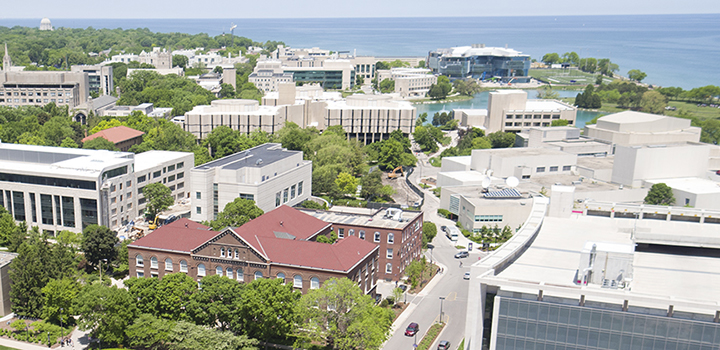 Evanston aerial photo